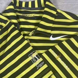 Nike Polo Shirt Mens M Yellow Striped TPC Sawgrass The Players‎ Championship